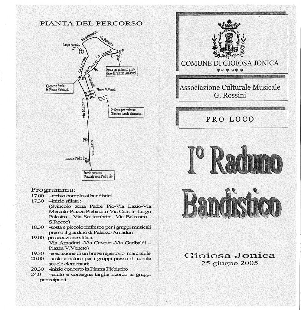 1° Raduno Bandistico di Gioiosa Jonica - anno 2004