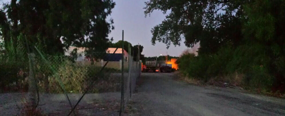 Incendio in via Degli Emigrati