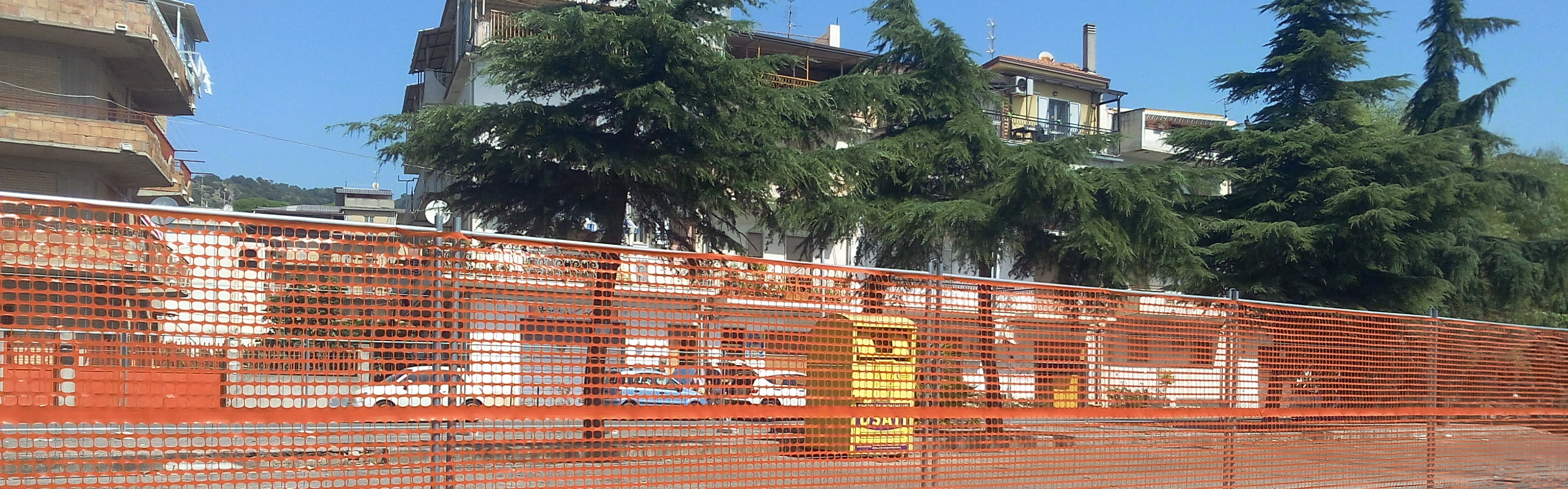 Gli alberi del piazzale della vecchia stazione…