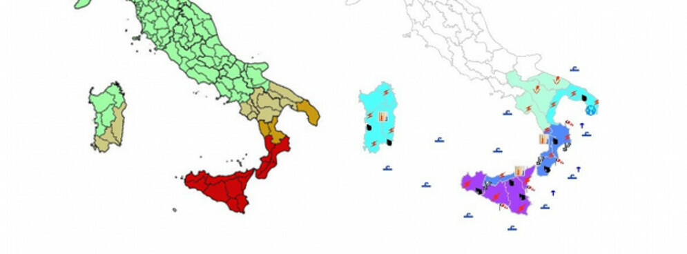 Maltempo: livello rosso di criticità per tutta la Locride