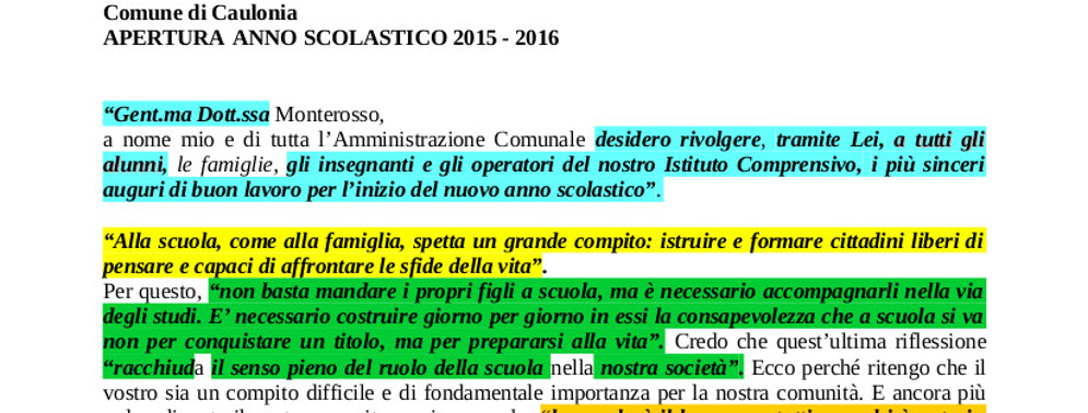 Il “copia e incolla” del sindaco Giovanni Riccio