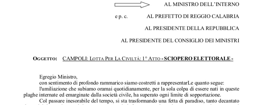 Campoli organizza lo sciopero elettorale e fiscale