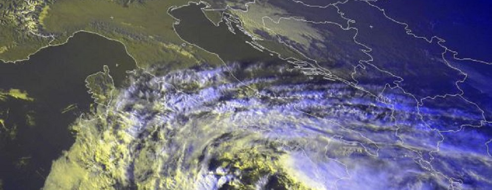 Temporali distruttivi si dirigono verso la Calabria