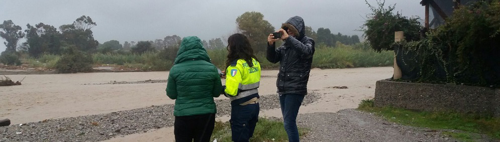 Sopralluogo di Carlo Tansi a Caulonia