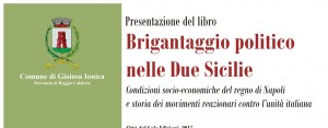 Presentazione del libro “Brigantaggio politico nelle Due Sicilie” item-thumbnail
