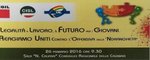 LEGALITA’ E LAVORO, SE NE DISCUTE VENERDI’ A REGGIO CALABRIA item-thumbnail