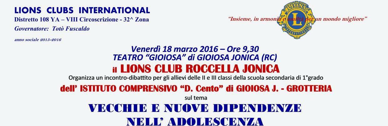 Iniziativa al Teatro Gioiosa di Lions Club e Istituto Comprensivo