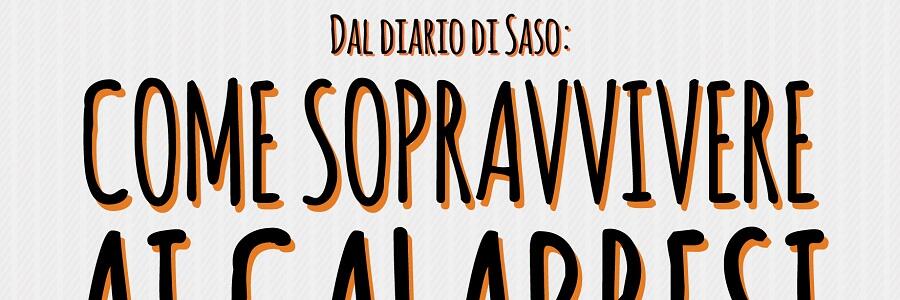 IRIDE PRESENTA: “DAL DIARIO DI SASO: COME SOPRAVVIVERE AI CALABRESI”