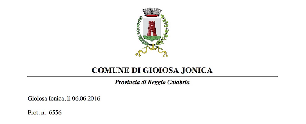 Gioiosa Jonica: Convocazione del consiglio comunale