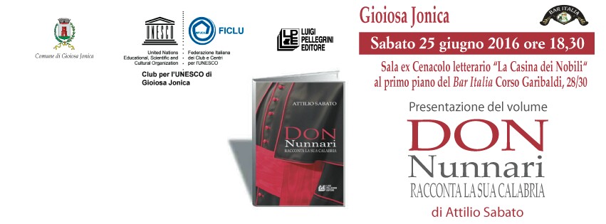 Don Nunnari e la sua Calabria: appuntamento letterario a Gioiosa
