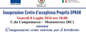 Monasterace: inaugurazione del centro d’accoglienza Progetto SPRAR item-thumbnail