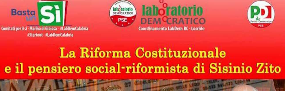 Inaugurazione sede LabDem Locride intitolata a Sisinio Zito