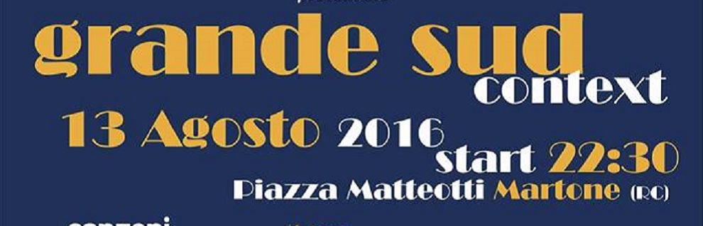 Martone: Grande Sud Context, Eugenio Bennato in concerto