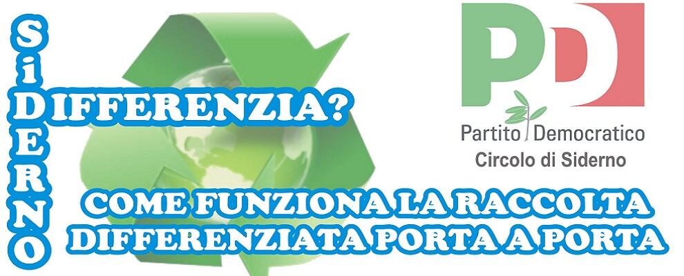 PD Siderno: incontro “come funziona la raccolta differenziata porta a porta”