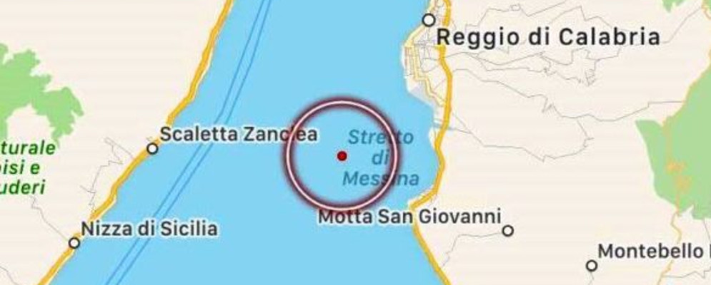 Terremoto Mar Ionio, sciame sismico tra Messina e Reggio Calabria