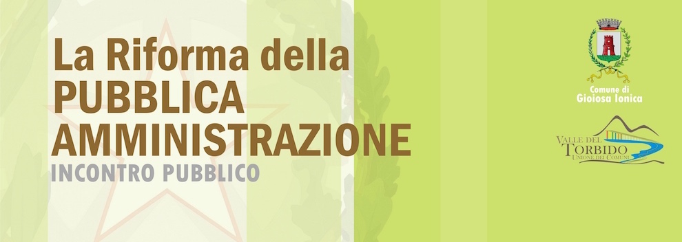 Gioiosa Ionica: 21 novembre iniziativa con il Ministro Madia