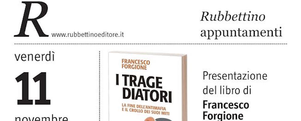 Siderno, venerdì Francesco Forgione presenta “I Tragediatori”
