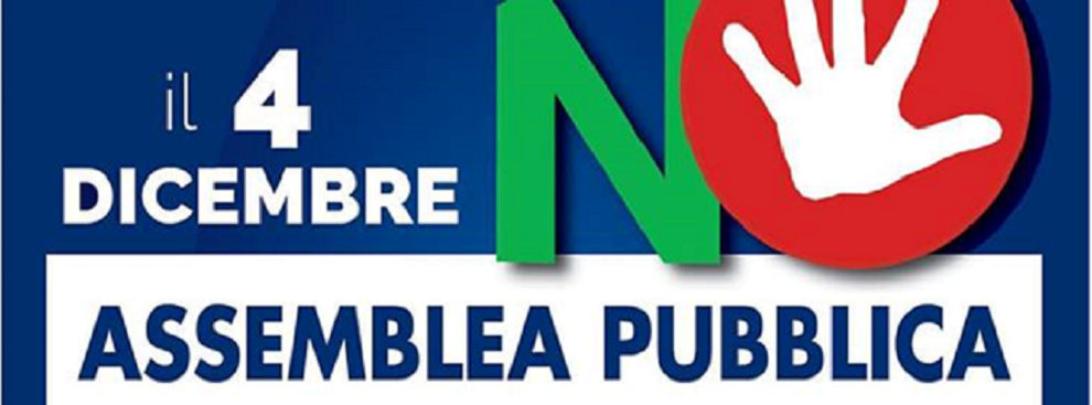 Assemblea pubblica per il no al referendum a Polistena