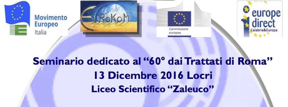 Locri: incontro 60 anni Trattati di Roma al Liceo “Zaleuco”