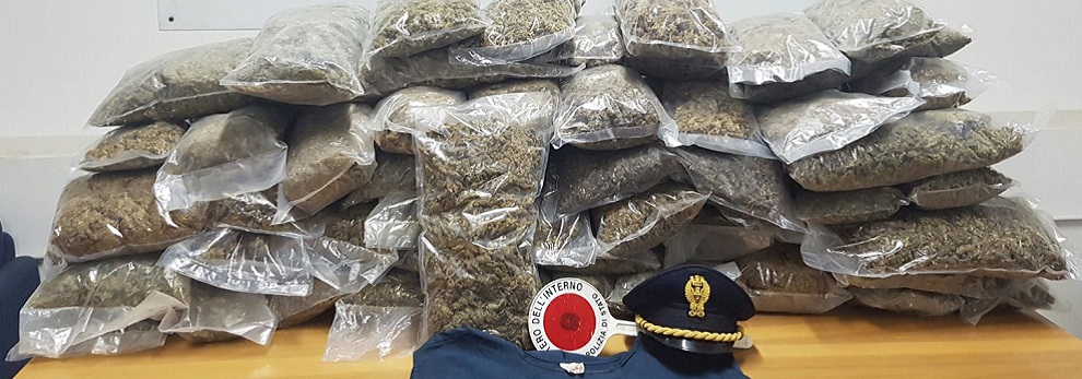 Calabria: sequestrato circa mezzo chilo di marjuana