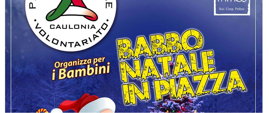 Caulonia: Babbo natale in piazza Bottari domani pomeriggio