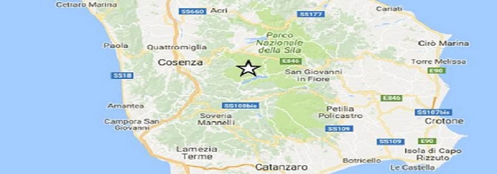 Trema la terra in Calabria, terremoto nel Cosentino