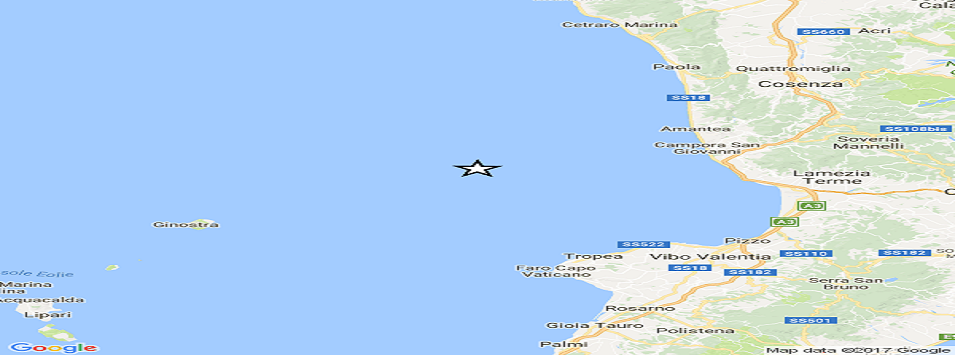 Terremoto di magnitudo 2.7 in Calabria