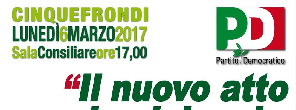 PD: Convegno sul nuovo atto aziendale a Cinquefrondi