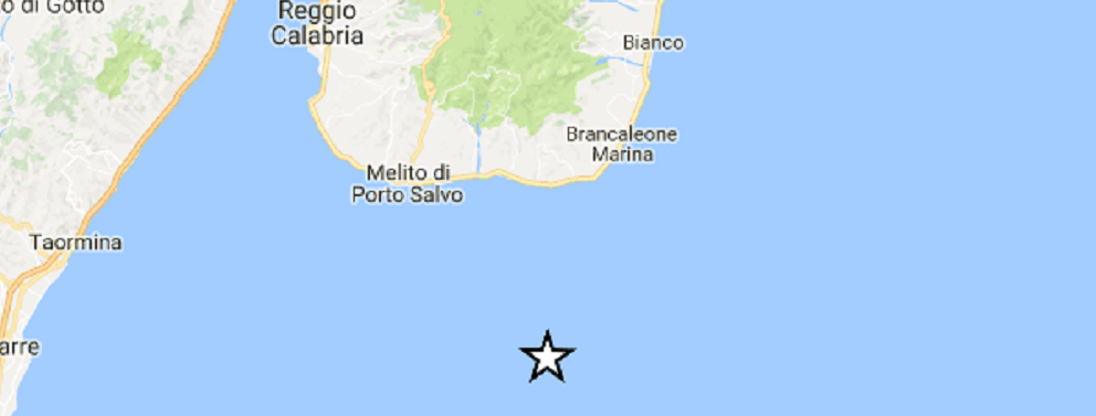 Reggio di Calabria: Terremoto di magnitudo 2.1