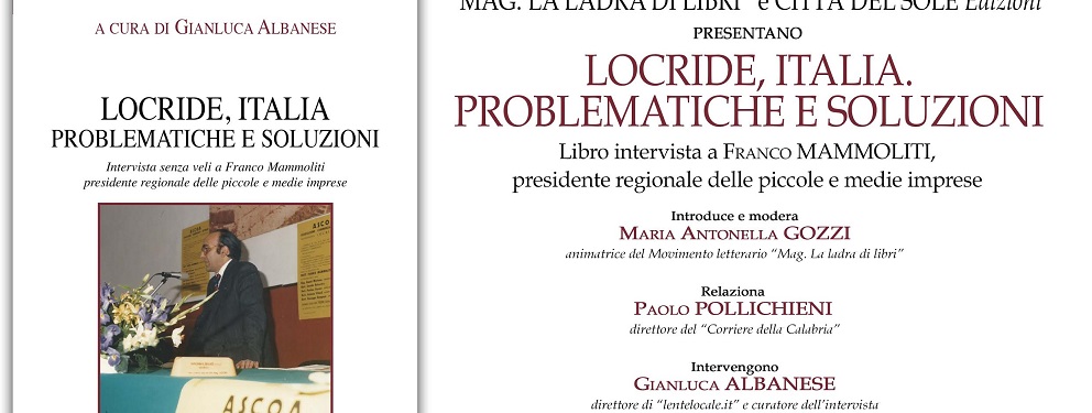 Siderno: Presentazione libro “Locride, Italia. Problematiche e soluzioni”