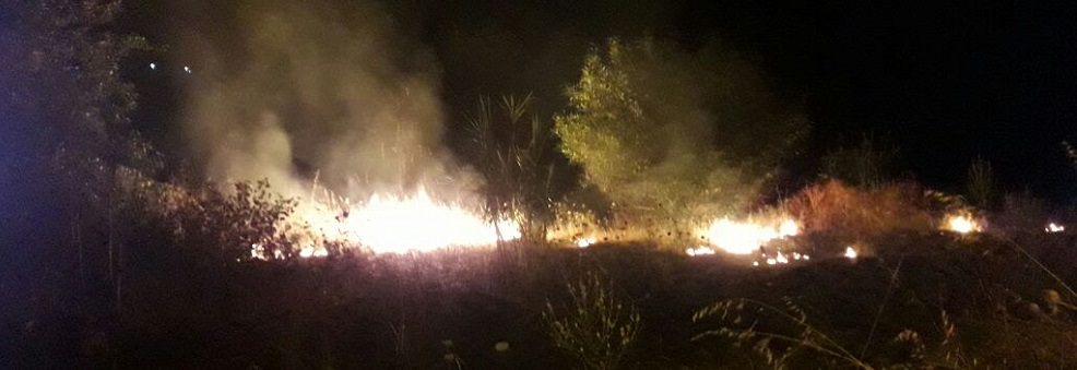 Ricominciano gli incendi a Caulonia marina