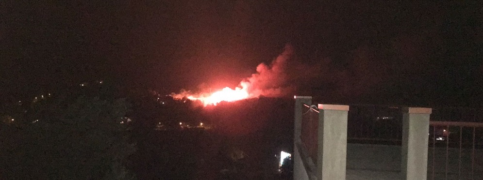 Incendio in C.da Maida a Grotteria