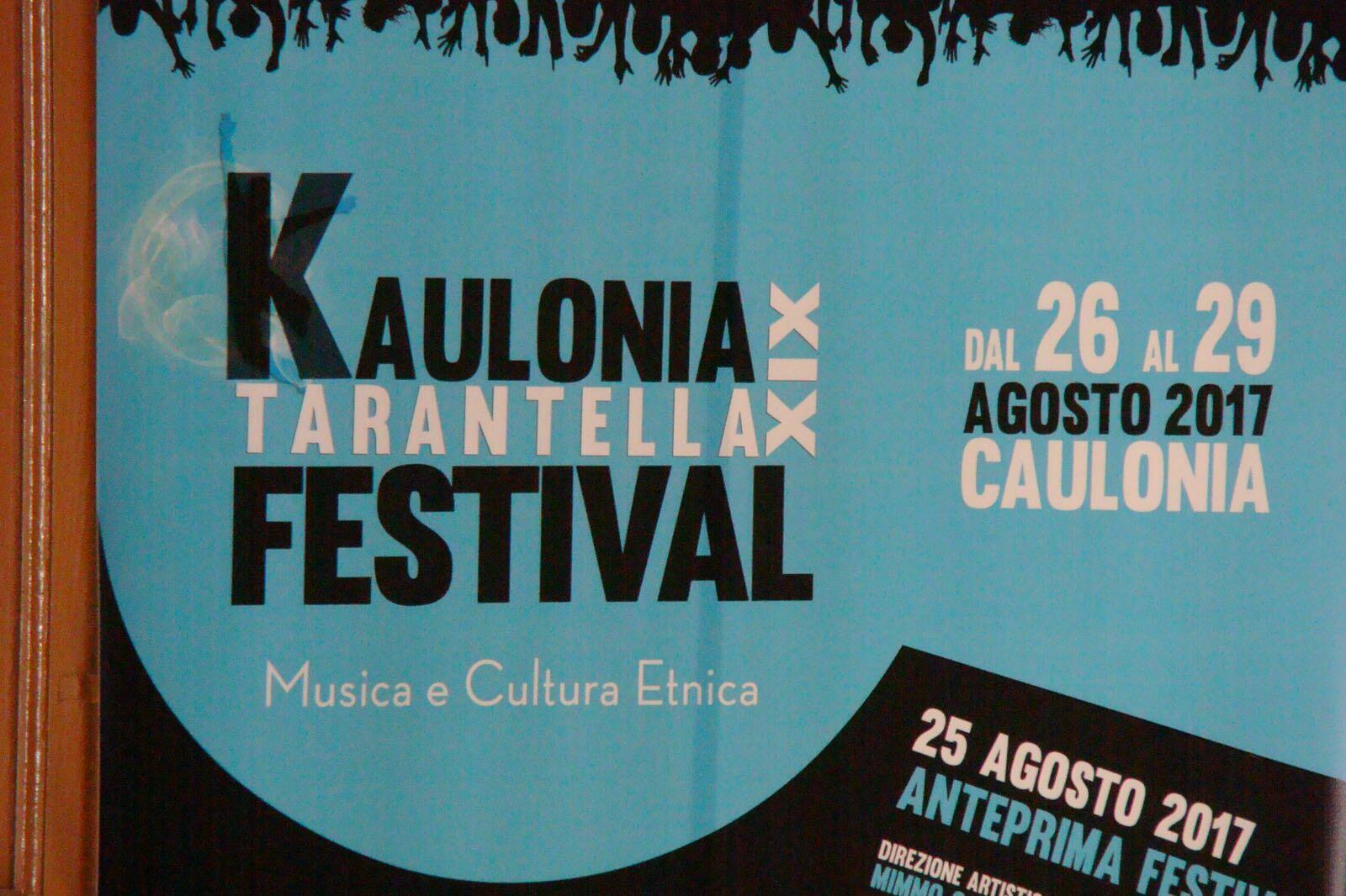 Presentato questa mattina il programma della XIX edizione del Kaulonia Tarantella Festival