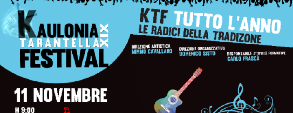 Venerdì il terzo appuntamento con il Kaulonia Tarantella Festival Tutto l’anno