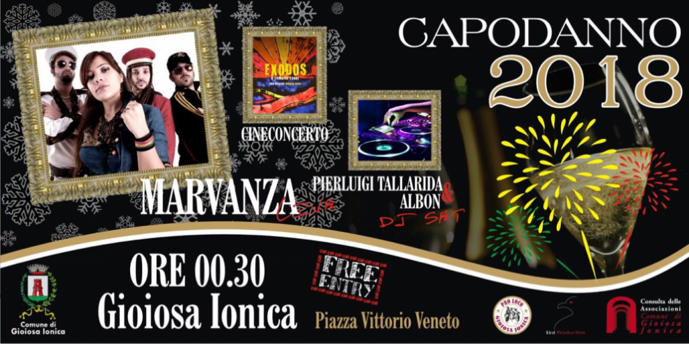 Capodanno in piazza a Gioiosa Ionica con il live dei Marvanza