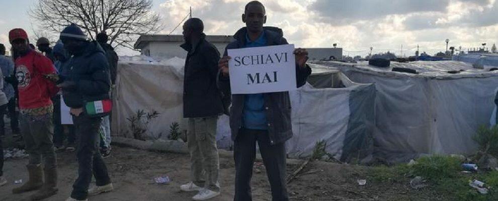 Marcia pacifica dei migranti a San Ferdinando