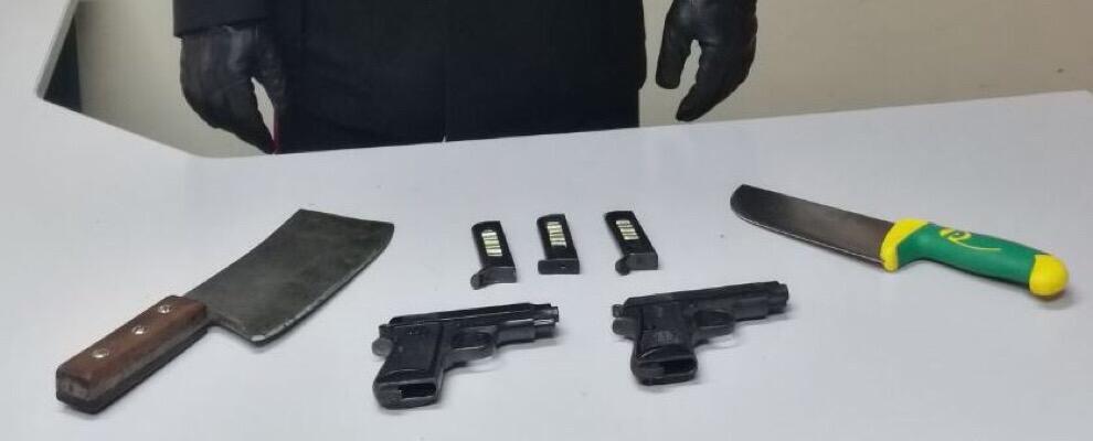 Tre arresti per detenzioni di armi durante un controllo