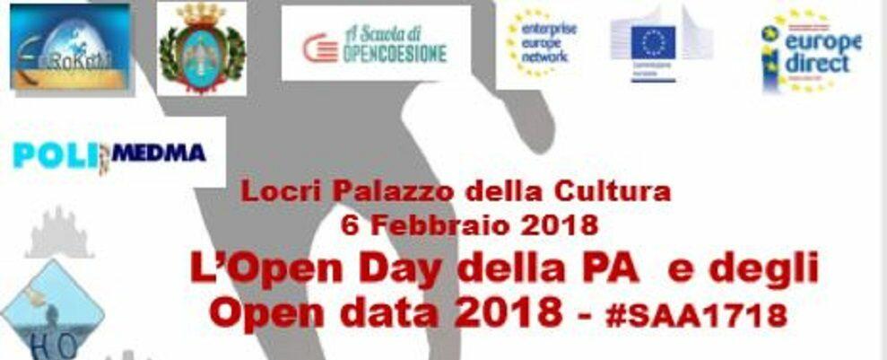 Open day della Pubblica Amministrazione e degli Open Data il 6 febbraio a Locri