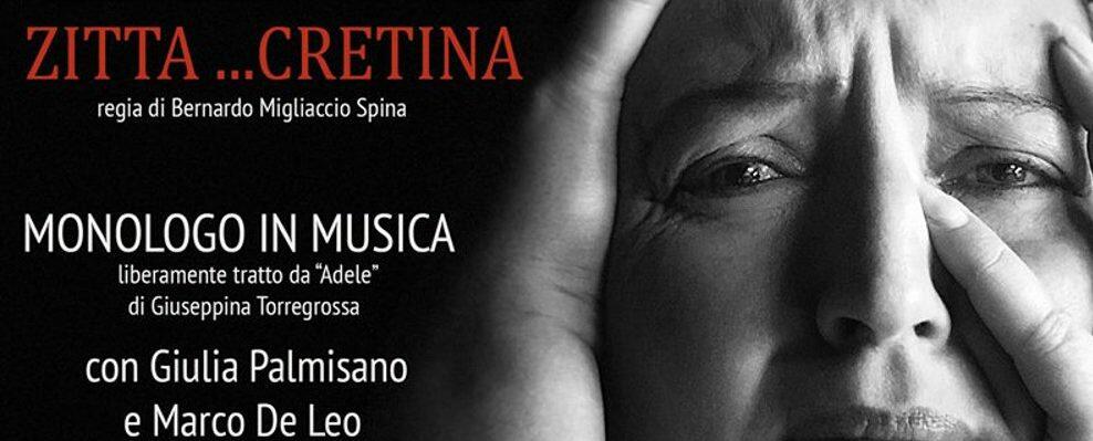 LocriTeatro presenta il monologo “Zitta …cretina” il 3 giugno a Siderno
