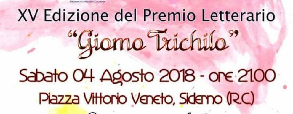 Siderno, il 4 agosto la XV edizione del Premio letterario “Giomo-Trichilo”