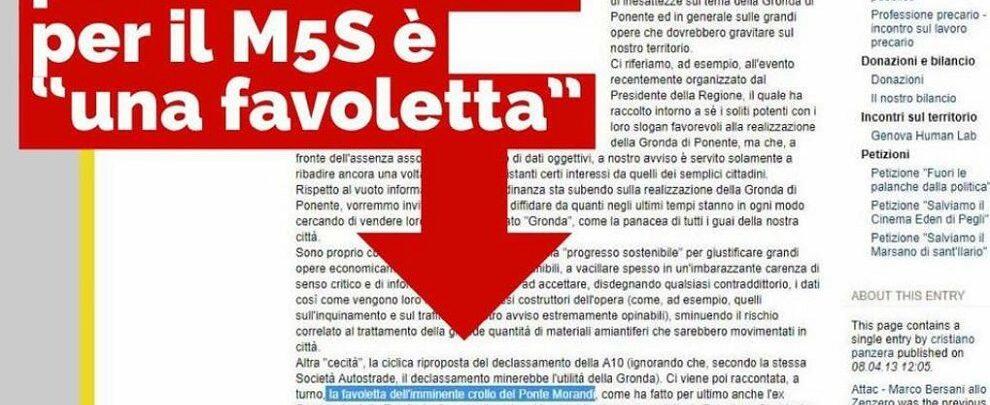 “La favoletta dell’imminente crollo del ponte”, sul blog di Grillo le parole che imbarazzano il M5S