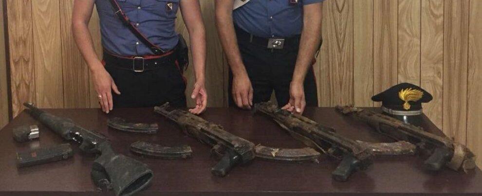 Armi clandestine nascoste in un terreno, un arresto nella Locride