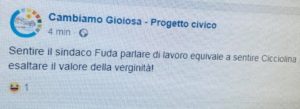 Salvatore Fuda, sindaco di Gioiosa: “Menzogne, insulti, attacchi personali, questo è lo stile che ha scelto la minoranza” item-thumbnail