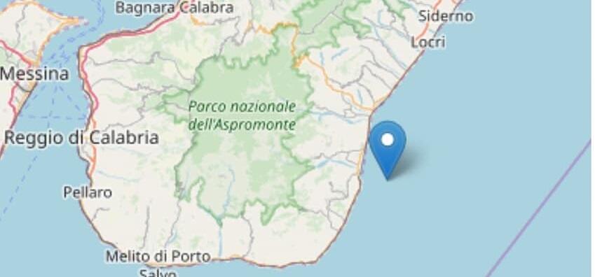 Scossa di terremoto con epicentro vicino alla costa locridea