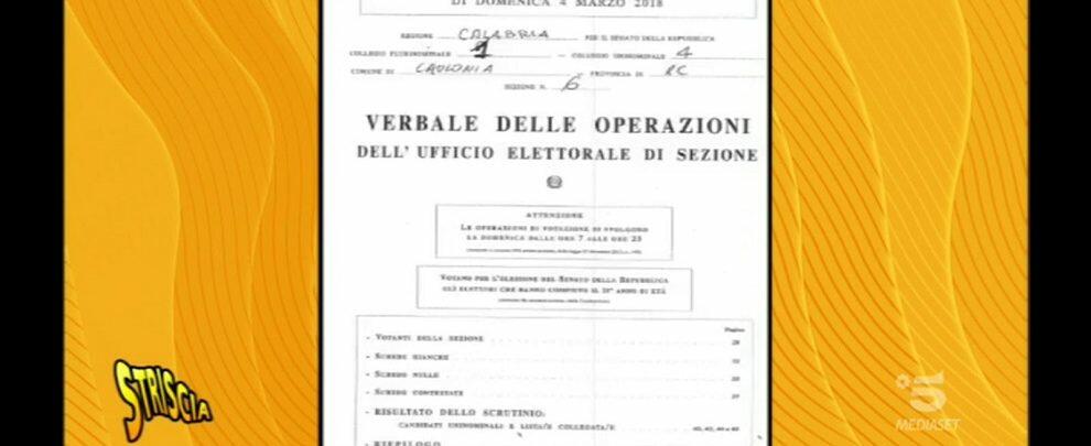 Caulonia finisce ancora a Striscia la Notizia. I voti dei cauloniesi a Forza Italia e agli altri partiti di destra sono invece stati attribuiti a Salvini!