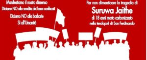Il 12 dicembre Sit-in contro il dl sicurezza: per non dimenticare la tragedia di Suruwa item-thumbnail