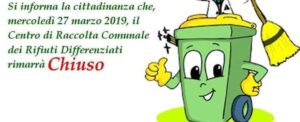 Gioiosa Ionica, mercoledì resterà chiuso il Centro Raccolta Comunale dei rifiuti differenziati per manutenzione item-thumbnail