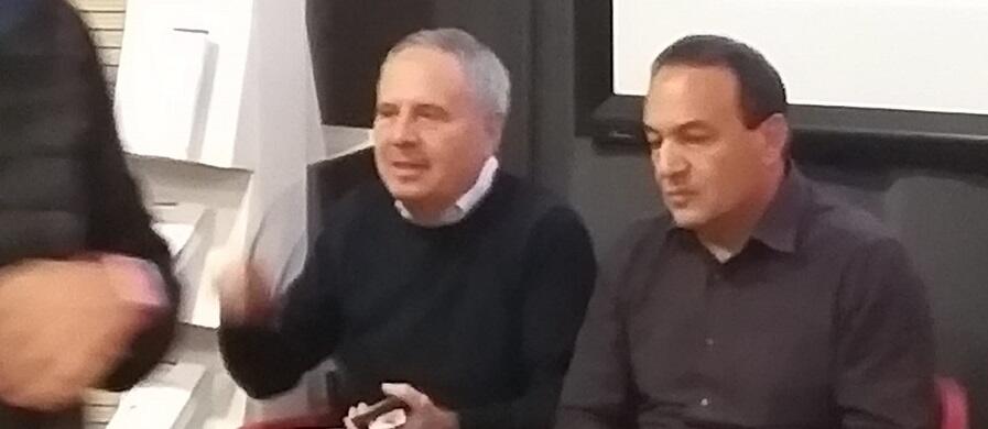 Ilario Ammendolia e Mimmo Lucano a Cosenza per la presentazione del libro “La ‘ndrangheta come alibi”