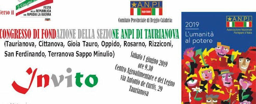 Domani il congresso di fondazione della Sezione ANPI di Taurianova