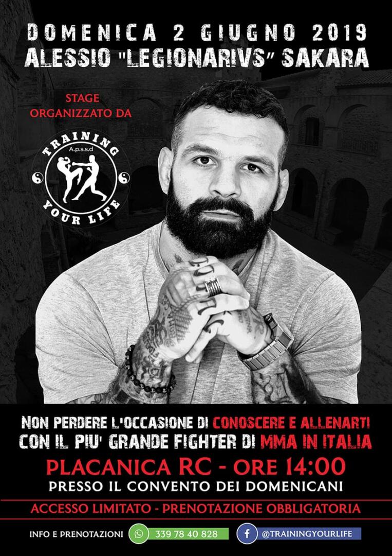 A Placanica uno stage con il lottatore italiano MMA Alessio Sakara Ciavula A Placanica uno stage con il lottatore italiano MMA Alessio Sakara Ciavula